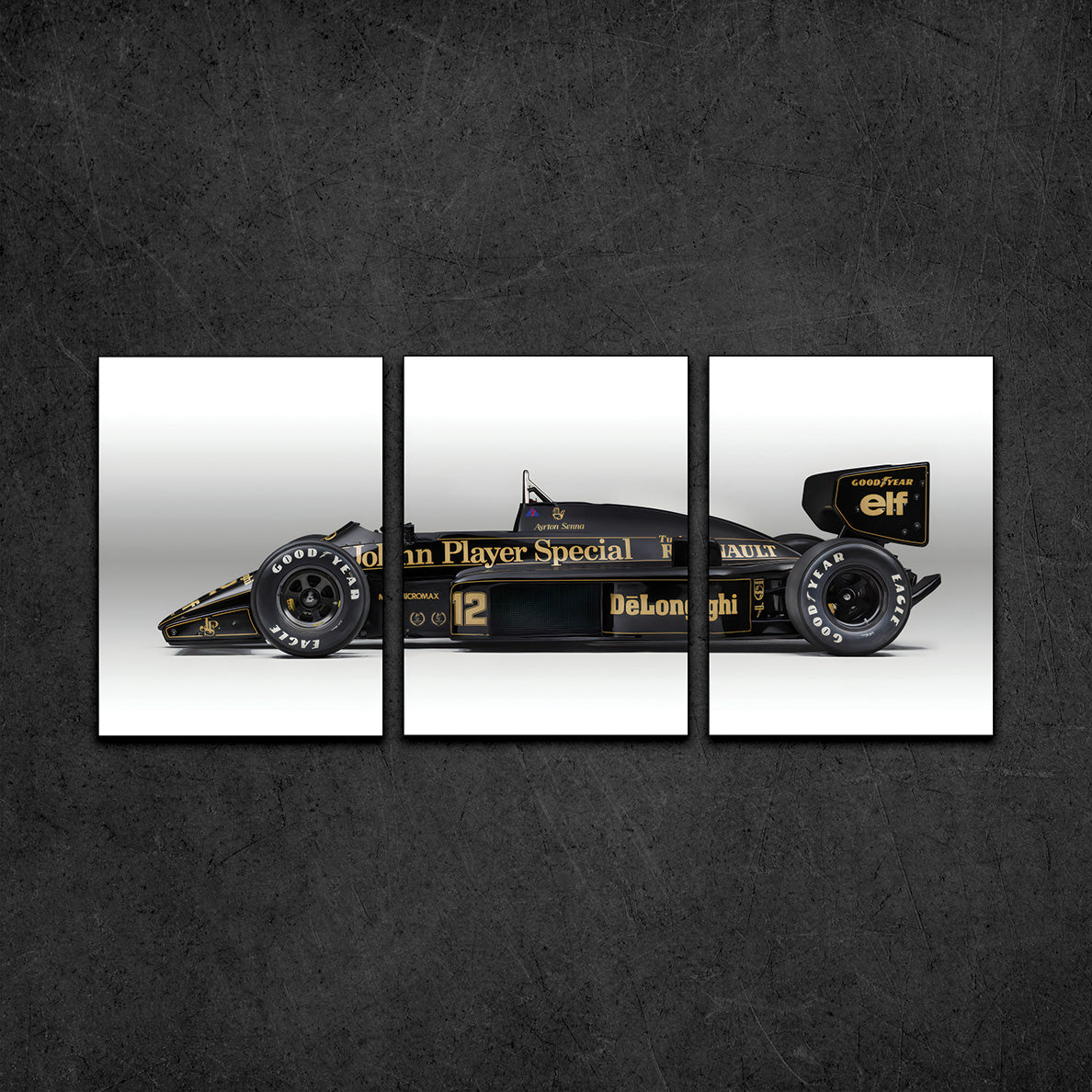 Ayrton Senna 3 Set Canvas