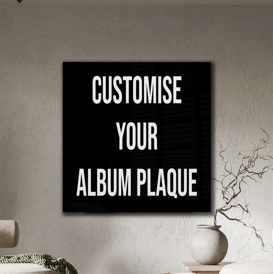 Custom Acrylic Album Plaque