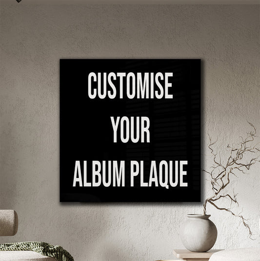 Custom Acrylic Album Plaque