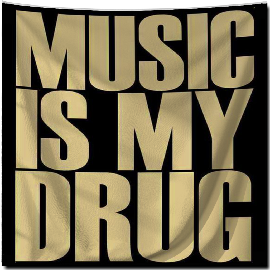 MUSIC IS MY DRUG FLAG