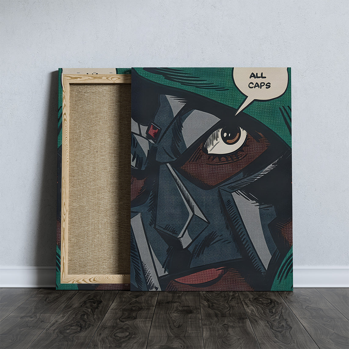 MF DOOM ALL CAPS CANVAS