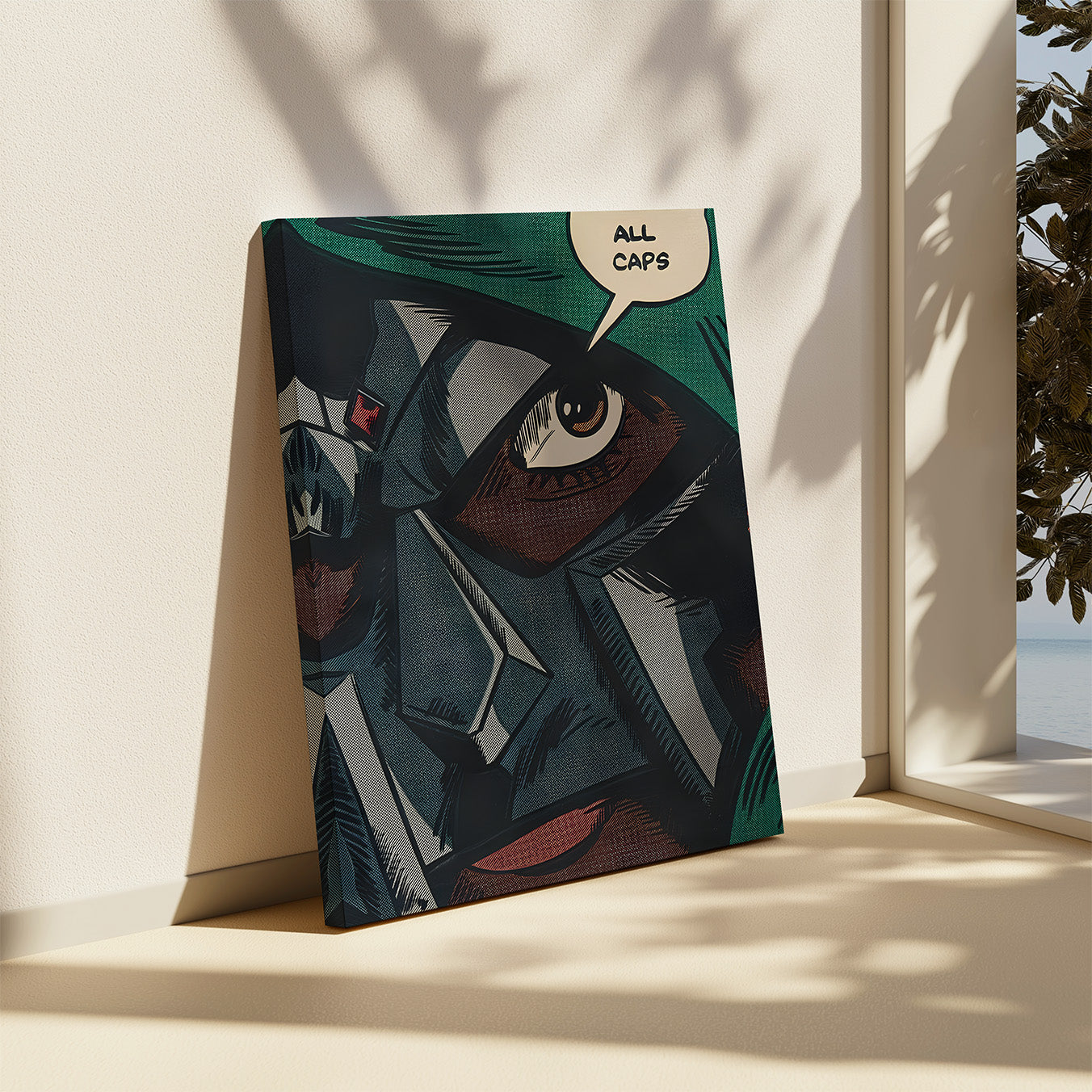 MF DOOM ALL CAPS CANVAS