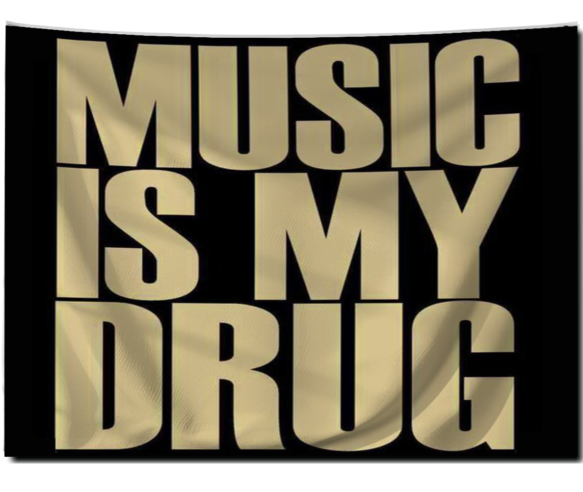 MUSIC IS MY DRUG FLAG