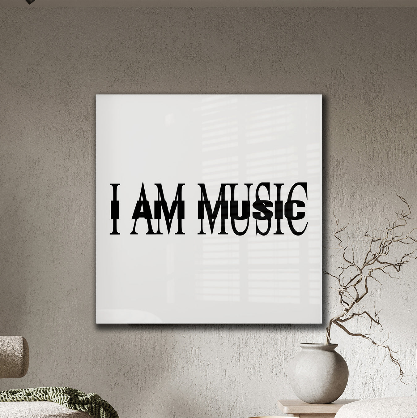 I AM MUSIC ACRYLIC PLAQUE